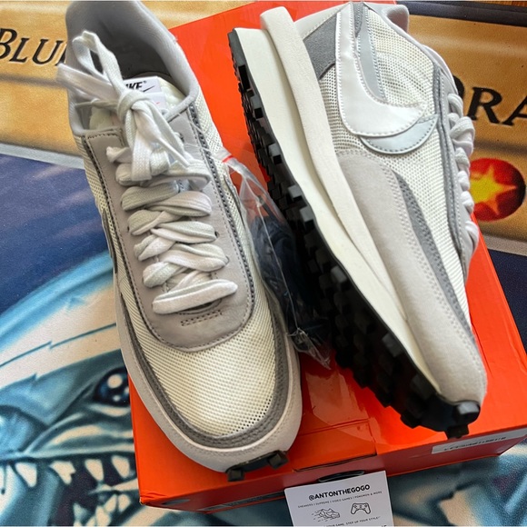 Nike Sacai x LDV Waffle summit white wolf grey 10 - Picture 2 of 3